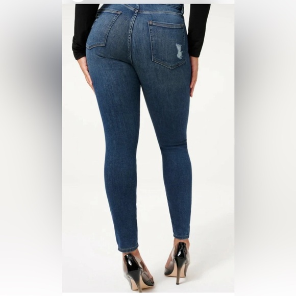 Good American Good Legs Skinny Jeans In Blue 265 Size 6 / 28 - Picture 2 of 11